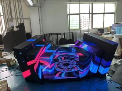 China Ecrã de DJ LED personalizado de forma especial para palco de bar de ponta e fundo de lâmpada noturna à venda