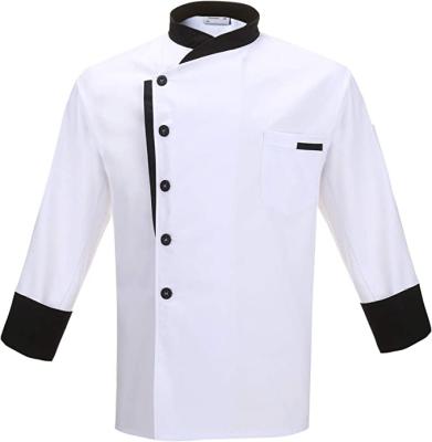 China restaurant & Bar Custom Design Chef Uniform Coat Manufacturer Professional Chef Jackets Lightweight Hotel Restaurant Bar Cotton Chef Jacket for sale