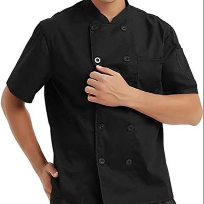 China restaurant & New Design Hotel Restaurant Staff Poly Cotton Bar Uniform Chef Uniform For Men's Kitchen for sale