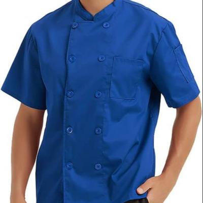 China restaurant & Custom Made Indonesia Denim Indonesian Chef Set Design Chef Uniform Coat Japanese Italian Custom Bar Logo Chef Jacket for sale