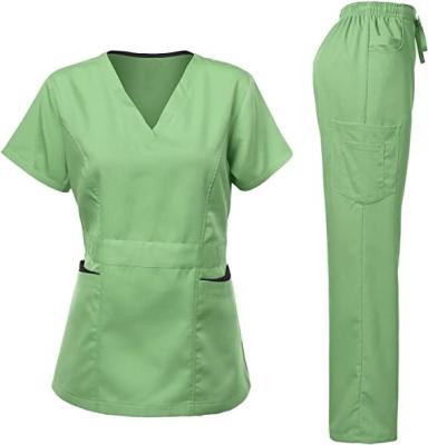 China Wholesale V Neck Best Quality In China Nurse Scrubs Custom Scrubs Breathable Medical Scrubs Uniforms Scrubs Hospital Uniforms for sale