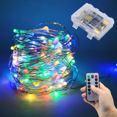 China 20Lamps Indoor/Semi-outdoor/Outdoor 2m Battery Operated Warm White Copper Wire Led Fairy String Light for sale