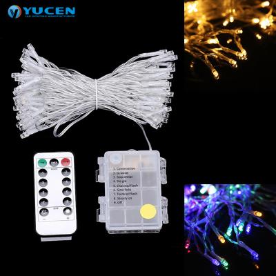 China Indoor/Semi-outdoor/Outdoor 3*AA Twinkle Battery Operated Outdoor Christmas Decorating Fairy Christmas Light Wedding Led Lights for sale