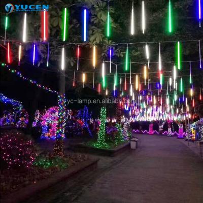 China Outdoor/Semi-outdoor/Indoor Digital Led Christmas Meteor Shower Light City Street LED Tubes Music Control Light for sale