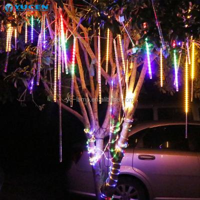 China Outdoor/Semi-outdoor/Indoor Outdoor 500mm Street Decoration Led Meteor Shower Tube Light 110v Christmas Rain Lamp for sale