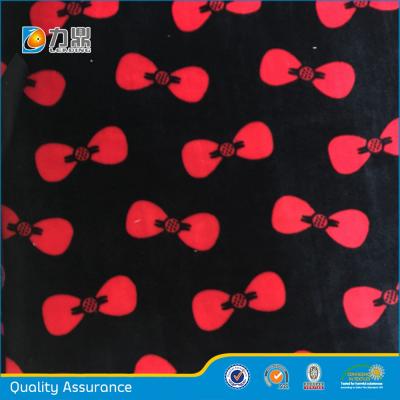 China Antistatic Short Cloth / Spandex Super Soft Velvet Printed for sale