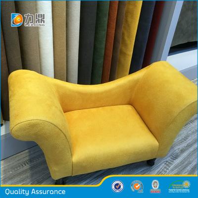 China Anti-Static Wholesale Tanned Microfiber Suede Fabric For Sofa Furniture for sale