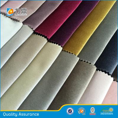 China Wholesale Super Soft Anti-Static Warp Knitted Velvet Sofa Furniture Fabric for sale