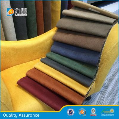 China 2016 Anti Static High Quality Polyester Microfiber Fabric Suede Fabric For Sofa for sale