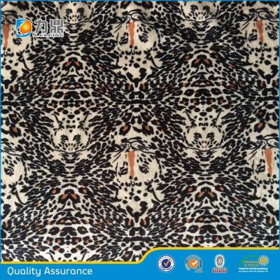 China Wholesale Anti-Static Printed Super Soft Velvet Fabric / Poly Super Soft Imitation Animal Pattern For Shoes, Garment, Dress, Skirt for sale