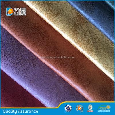 China Antistatic 320gsm Bronzing Suede Fabric For Sofa for sale