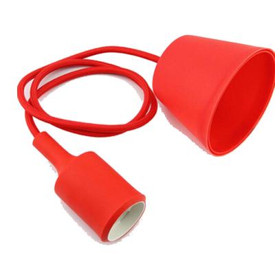 China Modern Lamp Holder 1m DIY Pendant Ceiling Lamp E27 Socket Silicone Lighting And Two Year Circuits Adjustable Lighting Design for sale