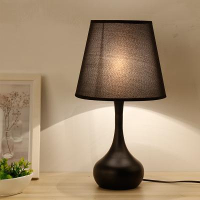 China Modern bedroom lights recessed black table lamp for home decor for sale