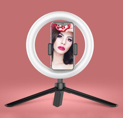 China Amazon Live Beauty Ringlight New Desktop Professional Live Selfie Led Studio Ring Light 8 Inch Fill Light With Tripod Stand for sale