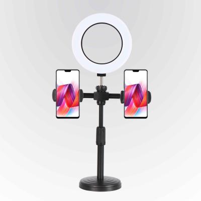 China 6 inch studio desktop video tiktok ringlight phone fill light stand led ring light with stand for sale