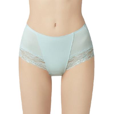 China Women's Blue Panties F10003-3 Women's Underwear Cotton Panties Women's Breathable Mid Waist Panties for sale