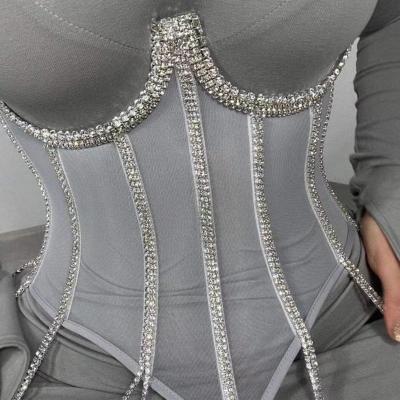 China 2022 New Fashion Antibacterial Women Sexy Corset Jumpsuit Corset Top for sale