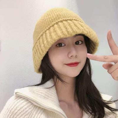 China Wholesale character the new autumn and winter Korean edition casual warm knitted luxury fisherman hat for sale