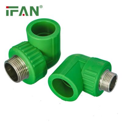 China Korea Hyosung Raw Material Ifan Factory PPR Elbow or PPR Pipe Fittings Elbow and PPR Male Threaded Elbow for sale