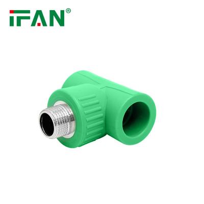 China PPR IFAN Factory Wholesale PPR Tee Fitting And PPR Male Threaded Tee For PPR Tee for sale