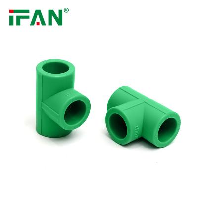 China Pipe Lines Connect Ifan Factory PPR Tee Tee 1/2 or Equal PPR Tee and PPR Pipe for sale