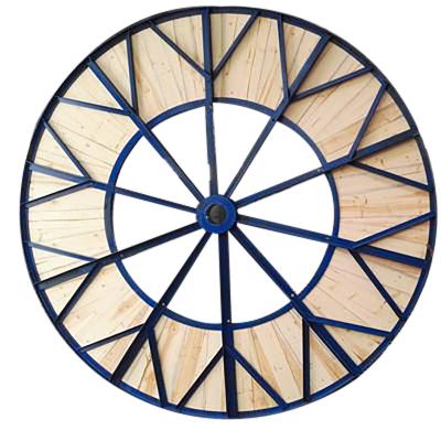 China Coiling steel and wooden spool cable drum with 2500mm flange for sale