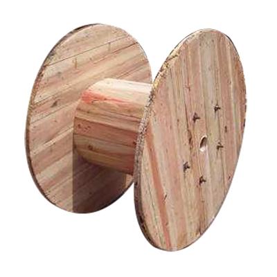 China Winding Electric Cable Reel Wooden Drum For Wrapping Cables for sale