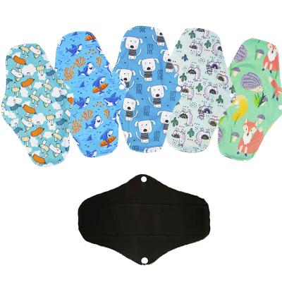 China Super Absorbent Reusable Bamboo Menstrual Period Panties Reusable Daily Cloth Pads Period Panties Washable Menstrual Pad Sanitary Napkins for sale