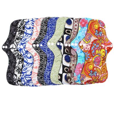 China Hot Selling Breathable Cotton Cloth Menstrual Menstrual Pads Bamboo Fiber Organic Colorful Bamboo Cotton Charcoal Breathable Menstrual Pads for sale