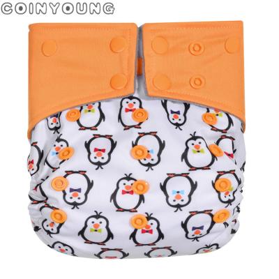 China Baby Ultrathin Washable Adjustable Cloth Printed Colorful Diaper for sale