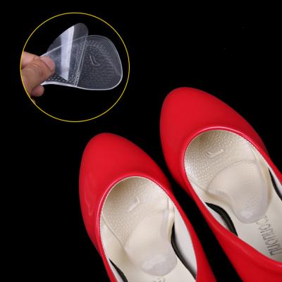 China Non Slip Flexible Forefoot Half Flatfoot Silicone Transparent Foot Gel Arch Support for sale