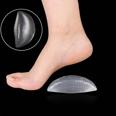 China Flexible Anti Slip Massage Silicone Foot Arch Support Sticky Insoles For Treating Flat Foot for sale