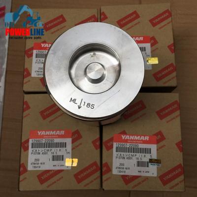 China Engineering machinery engine diesel engine 4TNV98 4TNV98T original new piston with Ring Engine Repair Kit 129907-22090 for sale