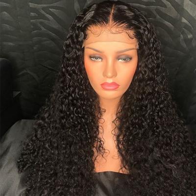 China Raw Indian Hair Lace Wig SHANY Curly 13*6 Lace Front Wig With Fake Scalp Hair Wigs Bleached Knots For Black Women for sale