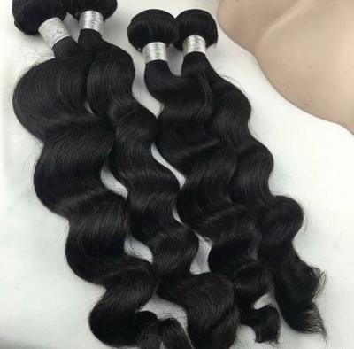 China 100% Loose Wave Wholesale Virgin Hair Bundles Nature Color With Baby Hair Extension Body Weft Straight Curly Loose Wave for sale