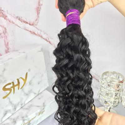 China SHY 100% Human Hair Deep Wave Water Wave Bundles Deep Wave Remy Hair Natural Color Bundles For Black Women In Stock for sale