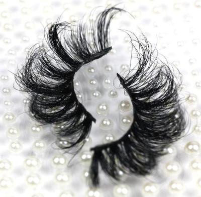 China Natural 5D-Mink Long Lashes Qing Dao Wholesale High Quality Eyelashes 100% Real Mink Artificial Zoom In The Eyes Thick Coils Become Distorted for sale