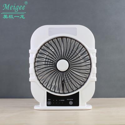 China 8 INCH RECHARGEABLE LED TABLE FAN 8 ADVANCE MINI RECHARGEABLE LED TABLE BOX FAN for sale