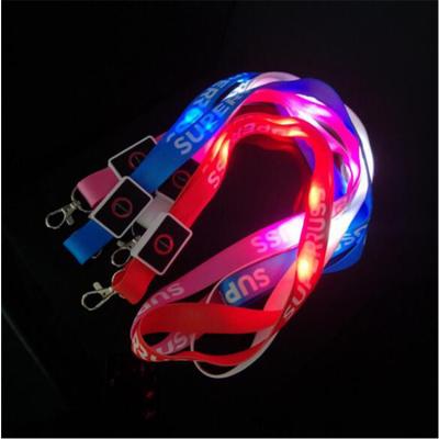 China Custom Custom Lanyard Polyester Lanyard Low Neck ID Lanyard Led Parts MOQ for sale