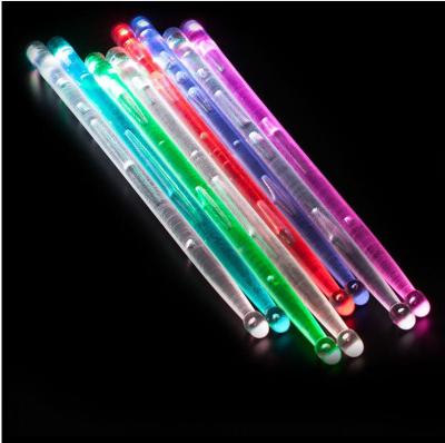 China Loud and shatterproof multi-color light sticks with 3 LED light modes light up drumstick with on/off switch for stage performance for sale