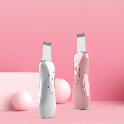 China Face Lift Ready To Ship Ultrasonic Ion Facial Skin Scrubber Portable Dead Face Skin Scrubber for sale