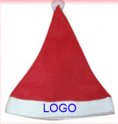 China Cheap Logo Christmas Hat Adults Showing Customized Shape Santa Hat Models for sale