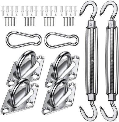 China Sun Sail Shade Kit Hardware Accessory Kit 5 Inch Installation Heavy Duty Stainless Steel Hardware Sun Sail Shade Installation for sale