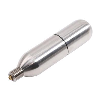 China Hot Sale Airsoft 16g Stainless Steel CO2 Cartridge Refill Refillable (Empty) Gas Cylinder Refillable for sale