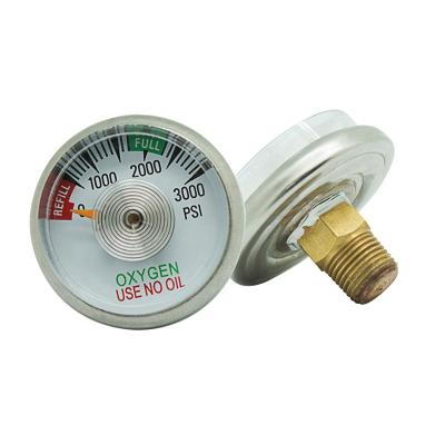 China New Digital 3000psi 1/8NPT Pressure Gauge Gauge Copper Micro Pressure Gauge For Paintball Soda CO2 Cylinder Tank for sale