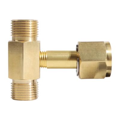 China One Charge Two Reusable Convenient Wire CGA320 W1.8-14 Adapter Brass Material Connector For CO2 Soda Paintball Cylinder Refill Gas for sale