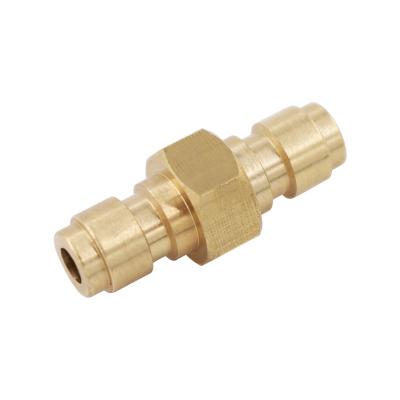 China Durable Quick Release Disconnect Connector Adapter Dual 8mm Male Plug Copper for sale