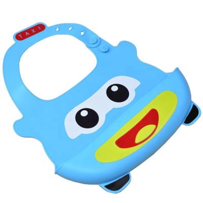 China Fashion city taxi silicon antibacterial bib for baby kingda KD-A07 for sale