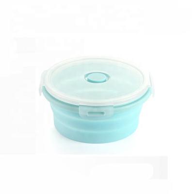 China Sustainably Eco Friendly Food Storage Container Bpa Free Meal Silicon Lunch Boxes With Duct Lid Kingda for sale