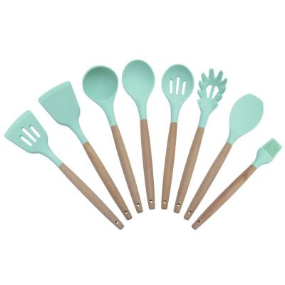 China 100% Viable Healthy Nonstick Cooking Food Grade Hardware Tools Silicone Kitchenware Utensils Sets for sale